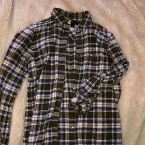 Plaid j crew 100% cotton flannel
